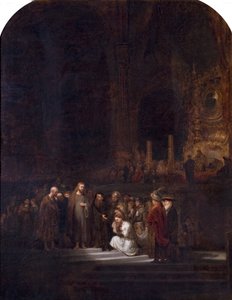 The Woman Taken in Adultery (after Rembrandt)