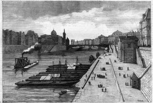 The Apple Walk on the Quay of the City Hall in Paris in 1883 by Unknown artist