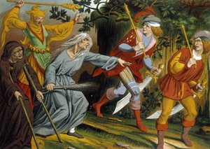 The Beggar, the Mad, the Witch and the Sergeants of Arms by Unknown artist