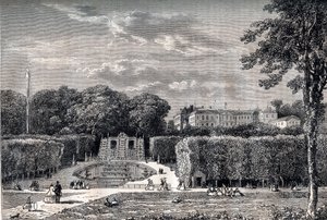 The castle and park of Saint Cloud (Saint-Cloud) in 1867