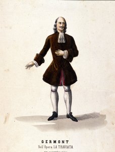 The character of Alfredo Germont in La Traviata by Giuseppe Verdi by Unknown artist