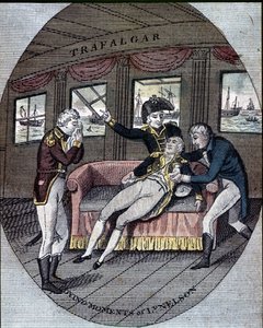 The Death of Admiral Nelson at the Battle of Trafalgar, Aboard His Ship, the Victory (October 21)