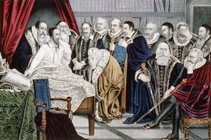 The Death of Calvin (1509 - 1564) on 24/05/1564 by Unknown artist