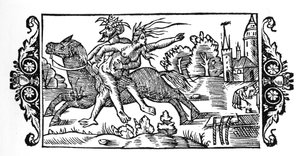 The Devil Carrying a Witch - in 