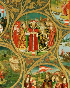 The Family Tree of the Babenberg Margraves and Dukes, First Rulers of Ostarrichi by Unknown Artist
