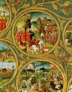 The Family Tree of the Babenberg Margraves and Dukes, First Rulers of Ostarrichi by Unknown Artist
