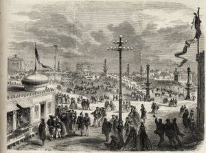 The feast of 15 August 1867 on the Trocadero in Paris - The illustrious universe of 1867 by Unknown artist