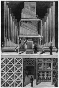 The Great Organ of Crystal Palace in London by Unknown artist
