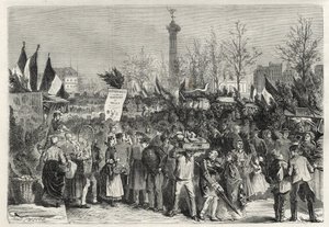 The ham fair at Boulevard Bourdon in Paris - 1868 by Unknown artist