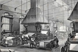 The Machinery Room of a Stationery (engraving) by Unknown artist