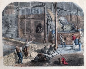 The Manufacture of Beer. 19th Century Illustration. Bianchetti Collection