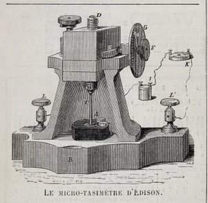 The micro-tasimeter of Edison by Unknown artist
