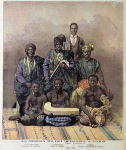 The mission of King Behanzin of Dahomey (present-day Benin) in Paris - in 