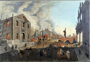 The ruins after the Great New York Fire of December 16-17