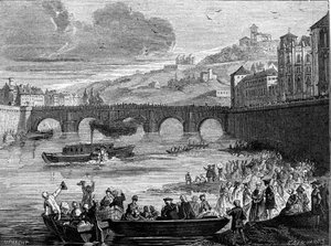 The steamboat of the Marquis Jouffroy d