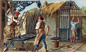 The trade of locksmith in 1793 by Unknown artist