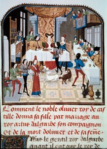 The wedding banquet of the daughter of Olivier de Castile with Artus d
