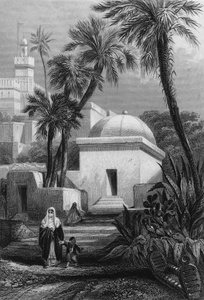 Tombs of the Moorish inhabitants in a cemetery of Algiers in Bab-el-Oued by Unknown artist