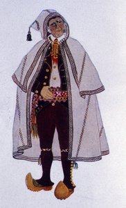 Traditional Shepherd Costume of Labassere, Bearn