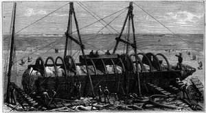 Transport of the Obelisk Known as Needle of Cleopatra from Egypt to England by Unknown artist