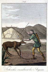 Tschutkis man consulting the auspices (Asia) by Unknown artist