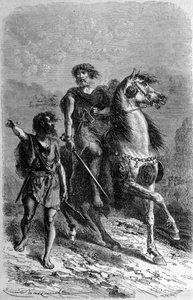 Two primitive men of the Bronze Age