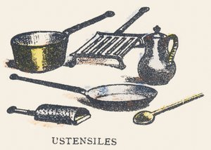 U: utensils