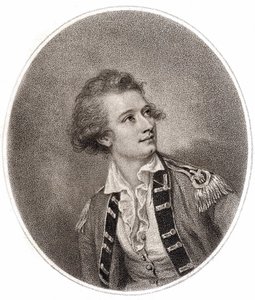 Vicente Lunardi, Italian Aeronaut. Engraving from the End of the 18th Century by Unknown artist