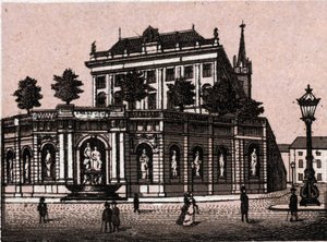 Vienna, Austria: view of the fountain Francois Joseph in 