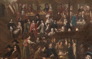 View of the Grand Market Verziere in Milan by Unknown Artist