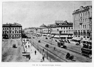 View of the Nevsky Prospect. St. Petersburg