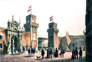 View of the Venice Arsenal in the 19th Century by Unknown artist