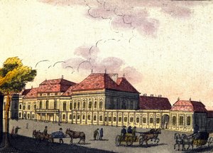 View of the city of Vienna in Austria, engraving from 1820