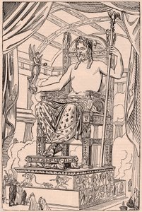 View of the Gigantic Statue of Olympian Zeus by Phidias by Unknown