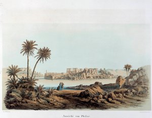 View of the island of Philae in Egypt by Unknown artist
