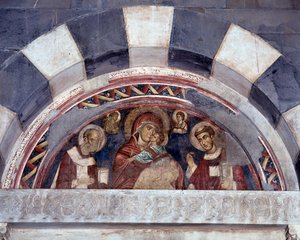 Virgin between St Nicholas and St Lawrence by Unknown artist