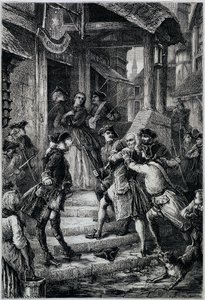Voltaire (1694 - 1778) arrested in Frankfurt in 1753 by order of Frederick II - in Histoire de France from the most remote times until 1789 by M. Guizot