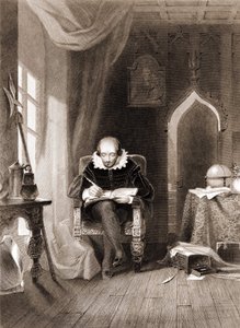 William Shakespeare in his office