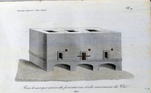 Wine fermentation tank. Plate taken from 
