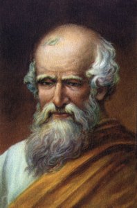 Portrait of Archimedes of Syracuse, Greek Scientist, Physicist, Mathematician and Engineer