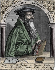 Portrait of Jean Calvin (1509-1564), French religious reformer and writer. by Unknown artist
