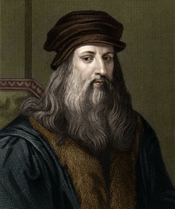 Portrait of Leonardo da Vinci (1452-1519), Italian painter. by Unknown artist