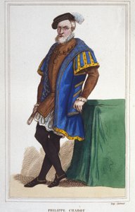 Portrait of Philippe de Chabot, Seigneur of Brion, Admiral of France (1480 to 1543). Engraving from 1830 by Unknown artist
