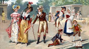 The Tuileries Garden at the end of the 18th century (Liebig chromolithography of the 19th century) by Unknown artist