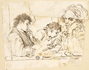 Sketches of School Boys by Unknown Italian
