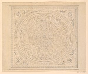 Drawing, Ceiling Design, 1815–22 by Unknown artistUnknown artist