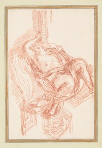 Drawing, Ceiling Detail with Winged Male Figure, ca. 1759–70 by Unknown artistUnknown artist