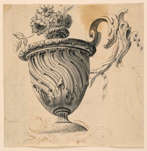 Ceiling Painting and Flower Vase, ca. 1725–50 by Unknown artistUnknown artist