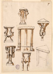 Console Tables, ca. 1800 by Unknown artistUnknown artist