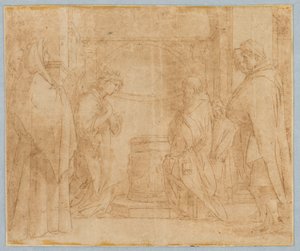 Copy after Annunciation of the Angel to Zechariah, 1538–1600 by Unknown artistUnknown artist